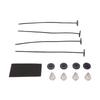 Automotive Fan Mounting Kit Universal Electric Radiator Fan Mount Kit Transmission Cooler Installation Set with Zip