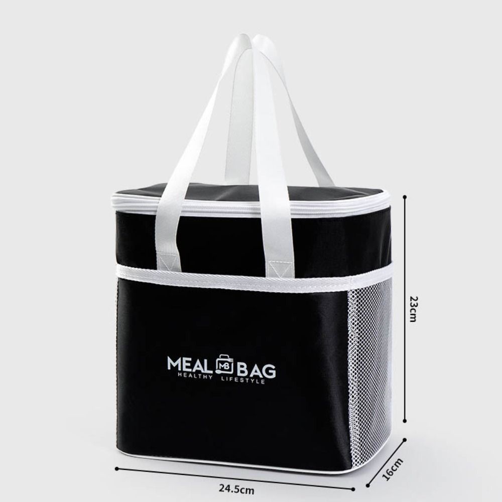 Portable Insulated Lunch Box Storage Bag Waterproof&Dustproof Large Capacity Picnic Handbag Food Thermal Bag
