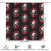 Spooky Halloween Shower Curtain Gothic Horror Bat Skull Tapestry Van Gogh Home Decor Bathroom Set Vintage Macabre Wall Hanging