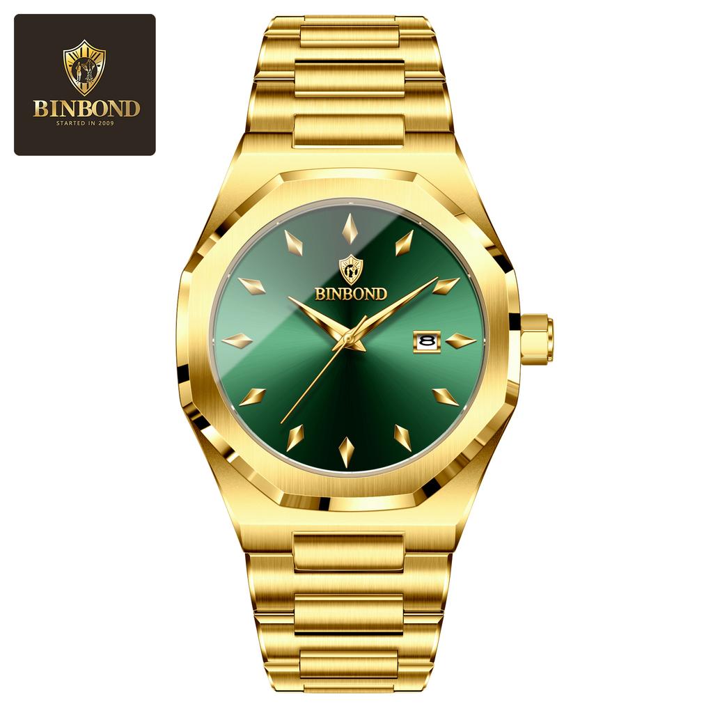 New Luxury Men's Quartz Watch Stainless Steel Strap Fashion Casual Waterproof Watch Top Business Calendar Men's Watch