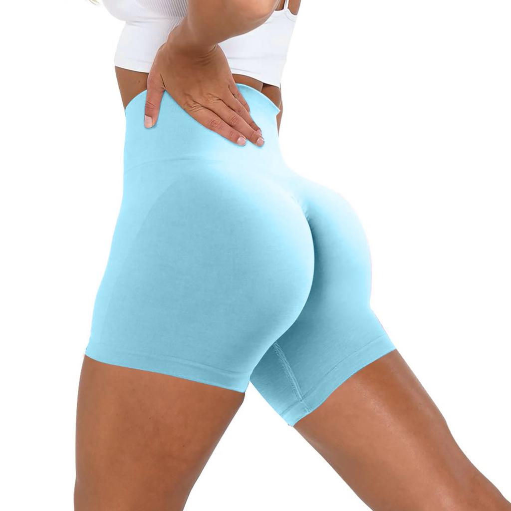 Workout Butt Lifting Shorts For Women High Waisted Seamless Gym Yoga Booty Shorts