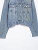 2025 Spring Women's Fashion Embellished Denim Jacket & Jeans Set