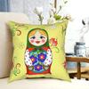 Adorable Russian Doll Square Pillow Case Polyester Throw Pillow Matryoshka Awesome Cushion Covers