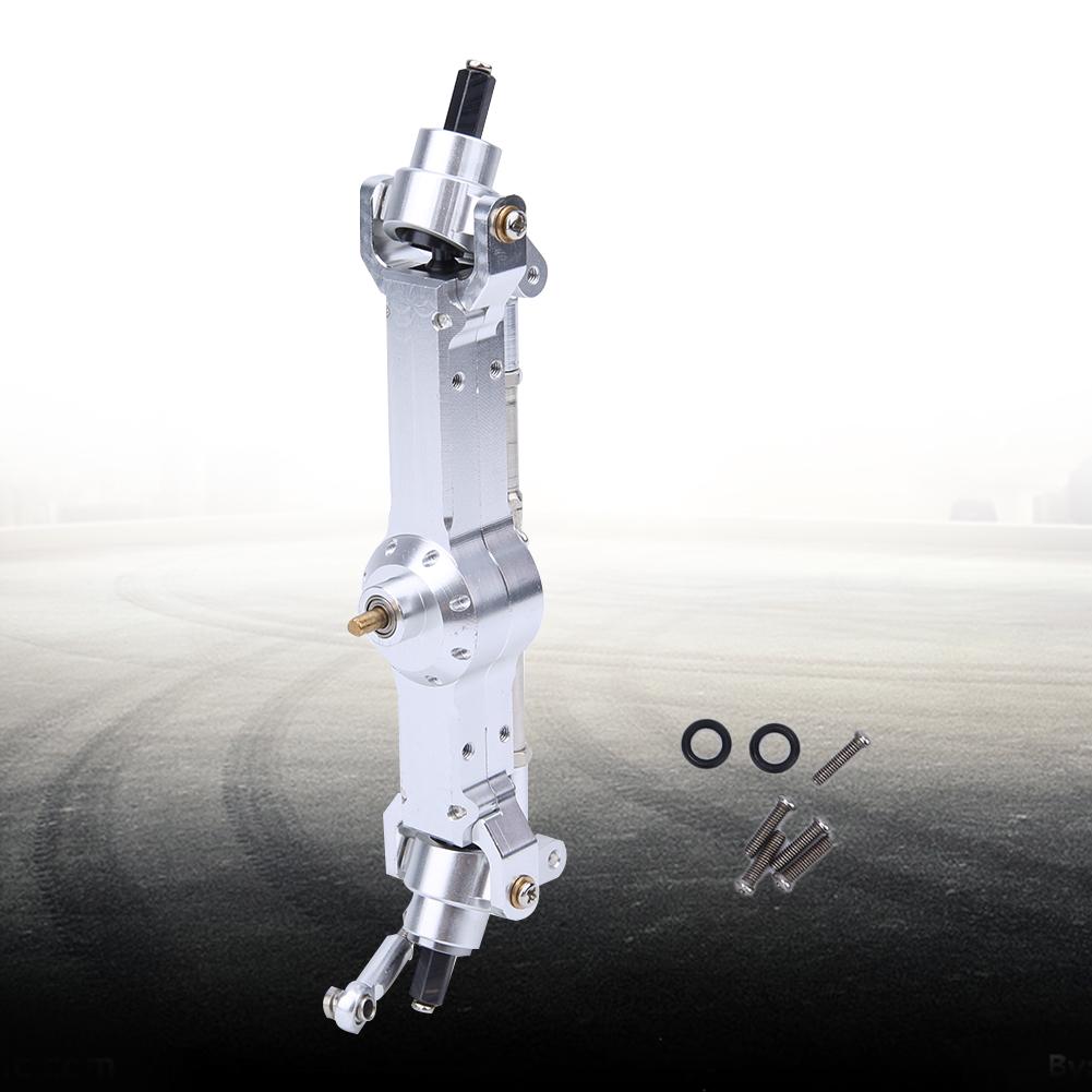 Aluminum Alloy Front Gearbox Assembly Fit for MN D90 MN 91 FJ 45 Upgrade Accessories(Silver MN 007S )