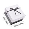 Rectangle Gift Box with Ribbon Bow Cushion Bridesmaid Wedding Birthday Present Wrapping Box with Lid Jewelry Packaging Box