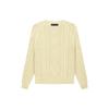 Fear of God Essentials FW22 Cable Knit Crewneck Sweater Unisex Tops Canary-Yellow FOG-FW22-403