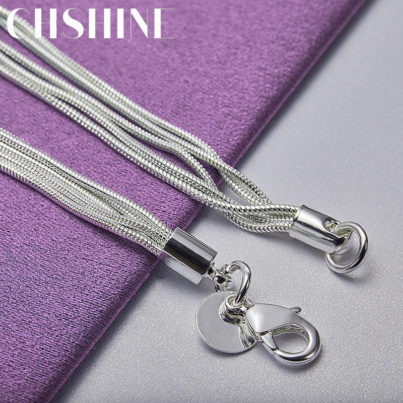 CHSHINE 925 Sterling Silver Five Snake Chain Stars Bracelet For Women Men Fashion Charm High Quality Jewelry