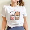 ZX TEE Koszulka Damska Kawaii Kreskówka Y2k Punk Zabawna Koszulka Odzież Uliczna Harajuku Anime Koszulka z Okrągłym Dekoltem Odzież Damska