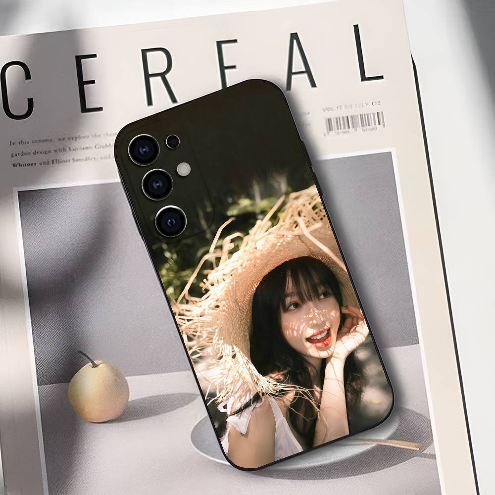 E-Esther Yu Shuxin Phone Case For Samsung S25,S24,S21,S22,S23,S30,Ultra,S20,Plus,Fe,Lite,Soft Black Cover
