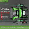 16-Line High-Precision Outdoor Green Laser Level with Strong Light and 12 Infrared Wall Stickers