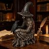 Entry Table Halloween Character Figurine Statue for Shelf Display, Indoor Seasonal Accent with Dark Theme Party Table Event Indoors