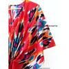 Damen Hippie Baumwolle Sommer Nachtwäsche Ikat Druck Rot Langes Maxi Kaftan Kleid CKFTN-SCRN-FULL-BUYIT-099