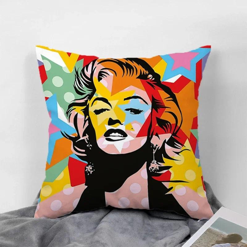 Pop Art Kissenbezüge für 45x45 Kissen Dekorative Sofakissenbezüge 60x60 Kissenbezug 40x40 Paarkissen Kissenbezüge 50x50