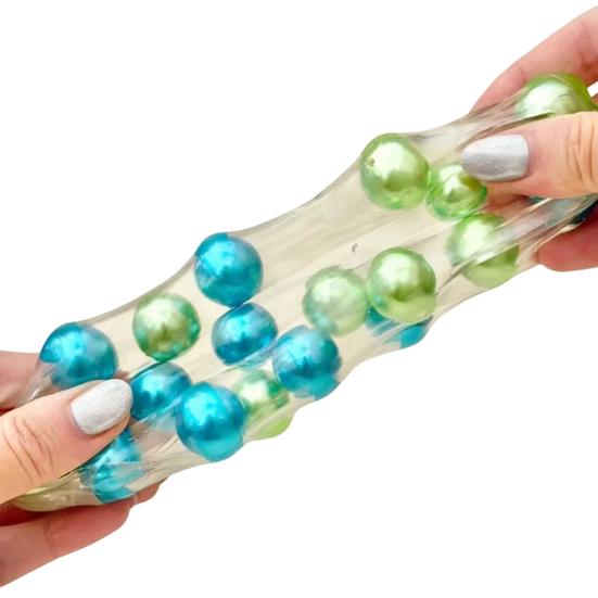 Crunchy Stress Cube for Anxiety Relief, Bead Filled Squeeze Cube Toy, Anti-anxiety Pinch Sensory Toy, Decompression Gadgets