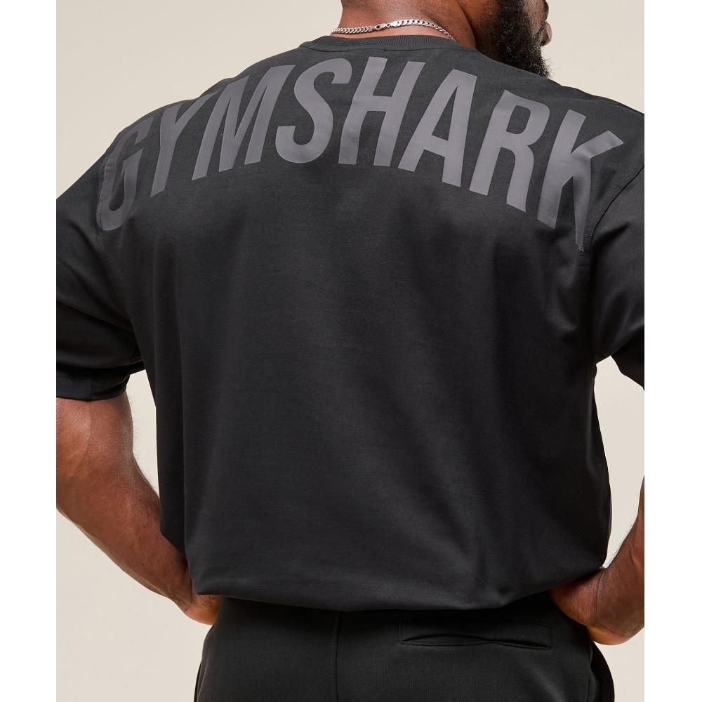 Gymshark Camiseta Power negra A2c9e Bb2j