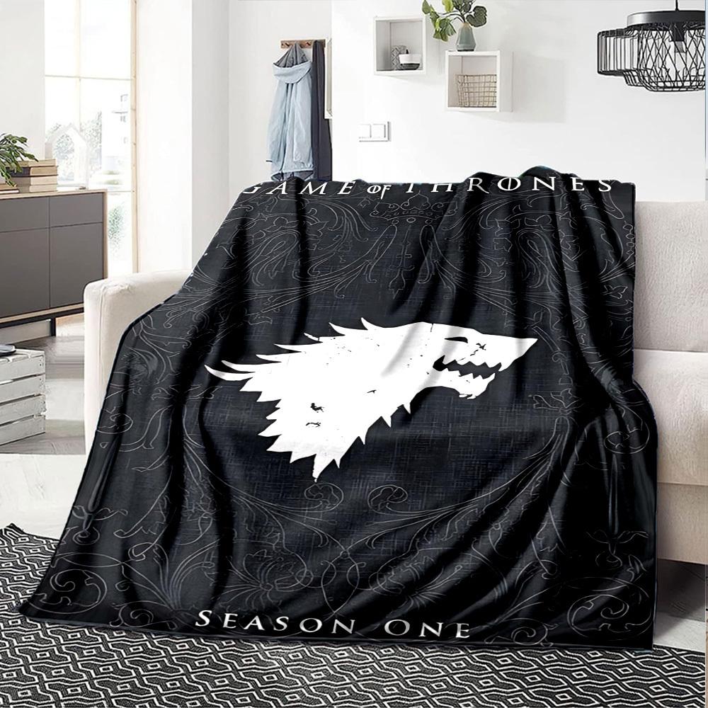 1pc GAME OF THRONES SEASON ONE Blanket Lightweight Flannel Throw for Sofa Bed Travel Camping Livingroom Office Couch Chair 1140KK