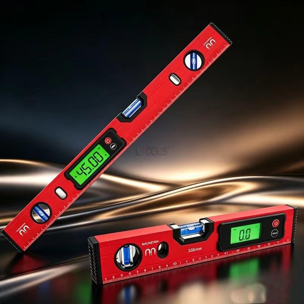 Aluminum Zinc Zinc Alloy Digital Level Ruler 0-90° Range Angle Finder Digital Spirit Level  Horizontal Scale