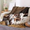 1Pc Cartoon Print Flannel Blanket, High Quality Comfortable for All Seasons, Home Decor, Warmth and Comfort, Perfect for Christmas Birthday Gift