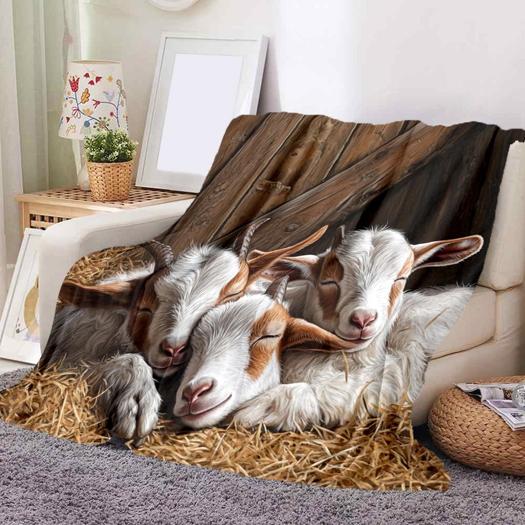 1Pc Cartoon Print Flannel Blanket, High Quality Comfortable for All Seasons, Home Decor, Warmth and Comfort, Perfect for Christmas Birthday Gift