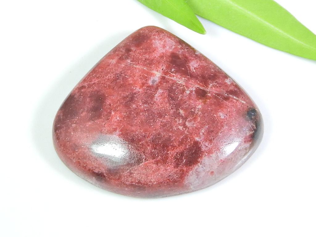 27X30X06 MM Natural Affrican Thulite Pear Cabochon Pendent Making Gemstone SK-592