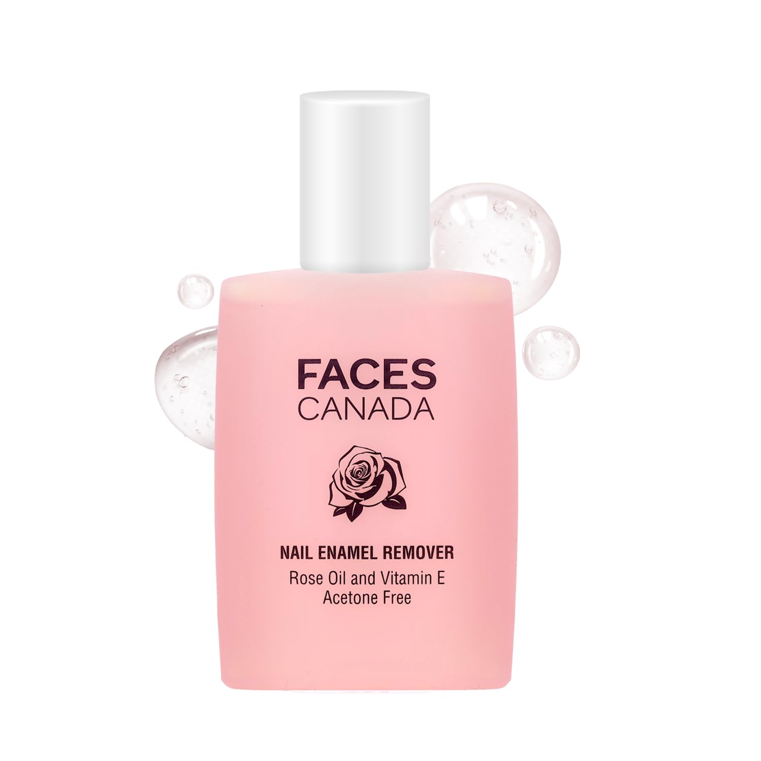 FACES CANADA Nail Enamel Remover - 90ml | Enriched With Rose Oil & Vitamin E | Soft & Hydrated Cuticles | Easy To Use | Gentle Nail Polish Remove