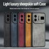 Luksusowe etui na telefon ze skóry owczej i skóry PU dla Infinix Note 60 Ultra, tylna osłona dla Infinix Note 60Ultra, silikonowe, odporne na wstrząsy