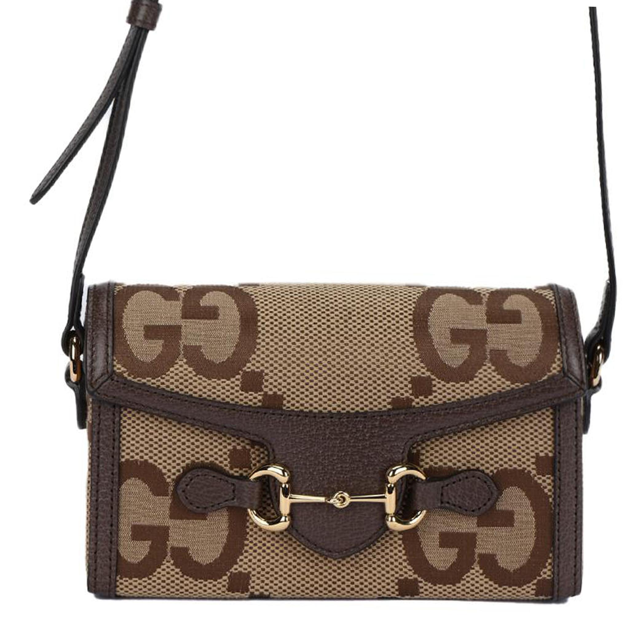 

Gucci Horsebit 1955 Золотий Horsebit Оверсайз Подвійний G Магнітна застібка Полотно та Шкіряна обробка Коробка Сумка на плече Кроссбоді Міні 699296-UKMBG-2572 Basic Set (Bag+Dust Bag)