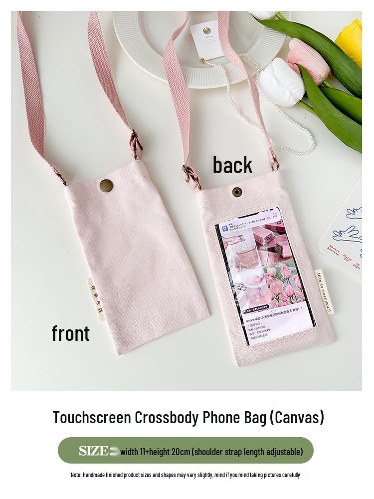 Sommerreise Touchscreen Umhänge-Handytasche - Mini Hänge-Halsbeutel