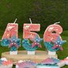 Creative Digital Birthday Candle Cake Party Decoration First Birthday Candle Handmade Diy Ocean Starfish