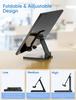 ARZOPA Portable Foldable Portrait or Landscape Height Ergonomic Aluminum Alloy Portable and Easy to Compatible with iPad iPad Game and Inch Tablet,