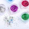 Mtssii 1g Colorful Shiny Laser Strip Irregular Paillettes Sequin Flakes Dust Nail Art Manicure Decor