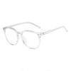 Simple Retro Irregular Rice Nails Decorative Anti-blue Transparent Lenses Women's Sunglasses