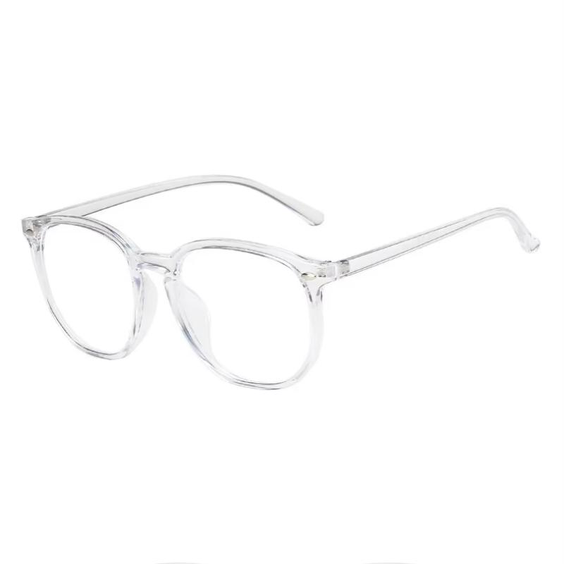 Simple Retro Irregular Rice Nails Decorative Anti-blue Transparent Lenses Women's Sunglasses