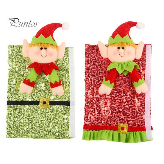 

1 пара чехлов на ручки холодильника, рождественские чехлы на ручки холодильника в виде эльфа, простая установка, чехлы на ручки эльфа в виде шапки Санты для кухонной техники 1 Pair