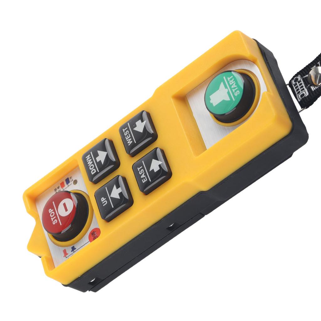 Telecomandă pentru macara, controler de ridicare, 2 comutatoare cu cheie, 3 etanșări, carcasă ABS impermeabilă, AC 380V