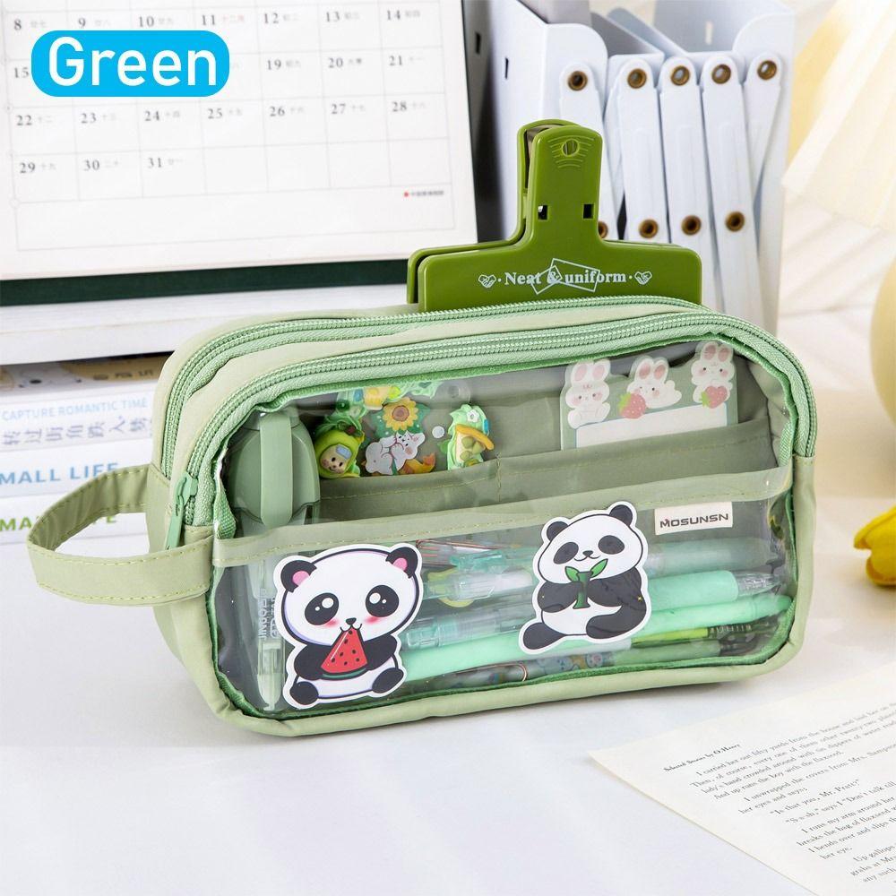 Canvas Stationery Storage Bag Largecapacity Pen Pouch Simple Pencil Box the best products in