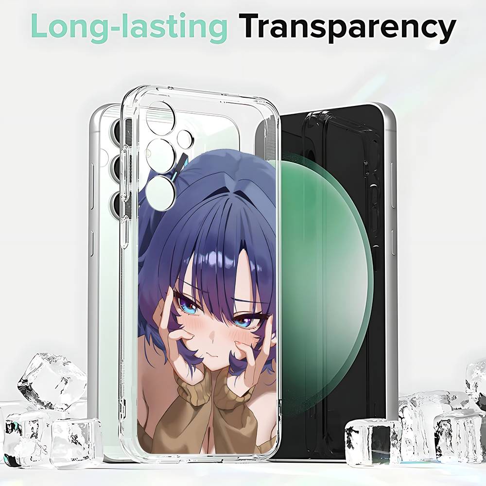 

Hayase Yuuka Blue Archive Phone Case Silicone For Samsung S30,23,21,22,20 FE lite,S10,9,PIus Note20ultra Soft Transparent SamsungS21plus
