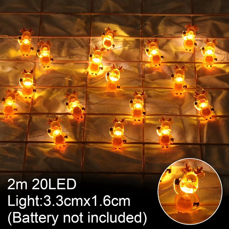 LED Snowman Christmas Garland String Lights Merry Christmas Tree Decorations for Home Christmas Ornament Navidad Noel New Year