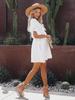 Bamboo Cotton Belted Backless Beach Cover-Up Dress