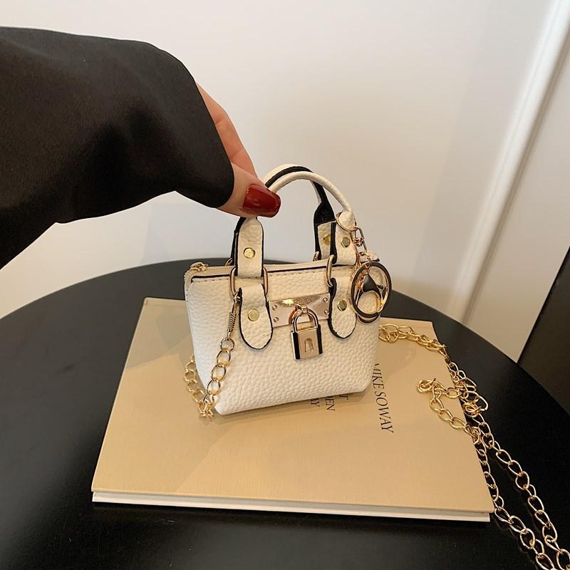 Trendy Design Sense Exquisite Mini Square Bag High-end Temperament Chain Shoulder Messenger Bag Women