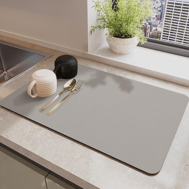 Absorbent Quick-Dry Diatomaceous Earth Kitchen & Table Mat