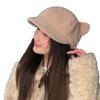 Korean Cute Cat Ear Plush Beret Autumn and Winter Casual Face Showing Small Warm Hat Fashionable Versatile Painter Hat New