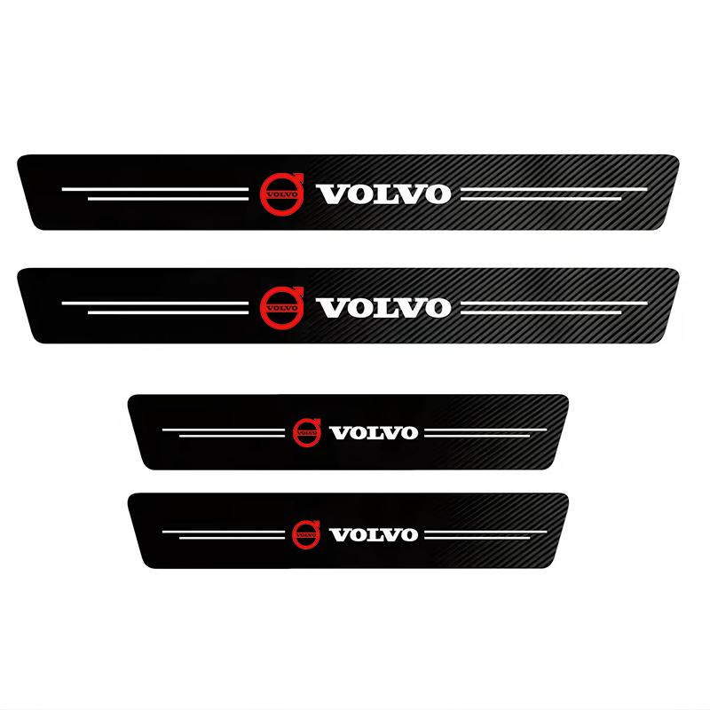 Samolepky na práh dveří auta odolné proti poškrábání Podložka prahu pro Volvo Rdesign Polestar AWD V50 S60 XC60 S40 XC40 XC90 V60 S80 S90 V90