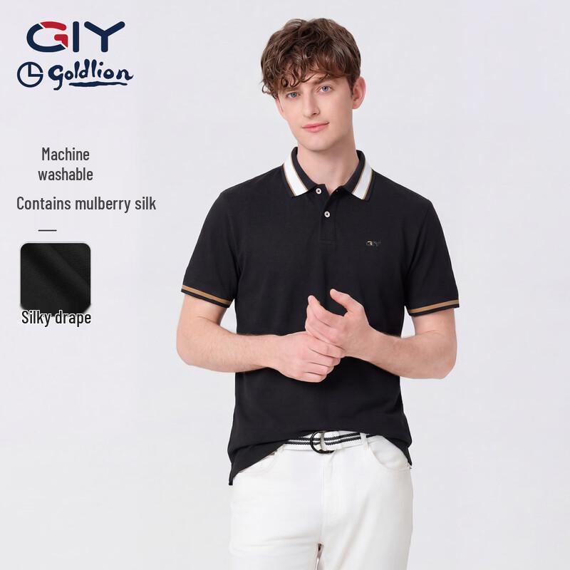 

JINLILAI Men s Summer Short Sleeve Polo Shirt XL