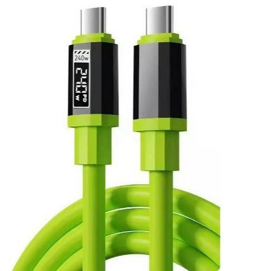 Super Fast Charging 6A Liquid Silicone Type-C Multi-functional Thickened Data Cable