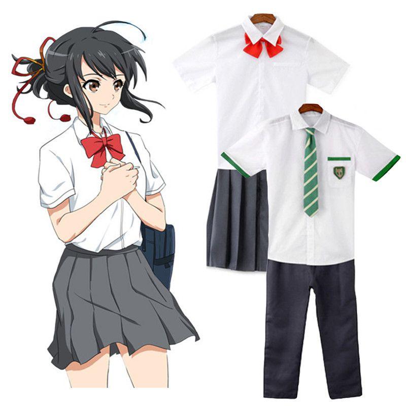 Exquisite Your Name Tachibana Taki And Miyamiu Mitsuha Cosplay Costume Perfect For Anime Lovers