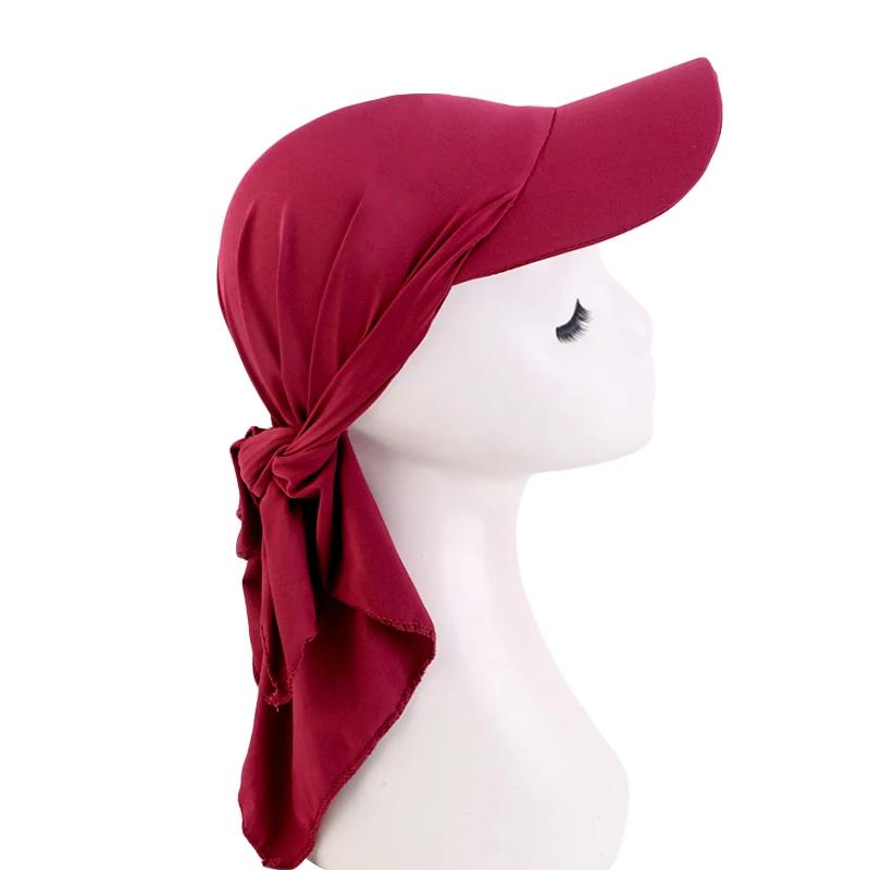 2024 New Instant Hijabs Hijab Cap for Women Bonnet Voile Muslim Sun Hats Scarf Wrap Baseball Caps Bandana Hijab Bonnet Turban