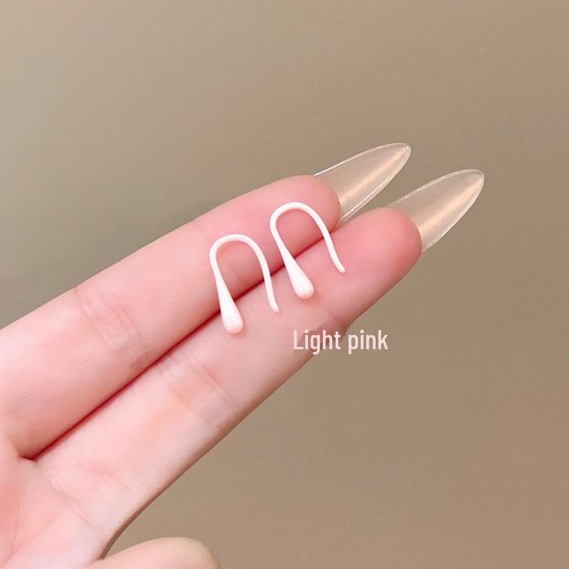 High-end Colorful Geometric Ceramic Earrings - Comfortable for Sleeping, Unique Design.