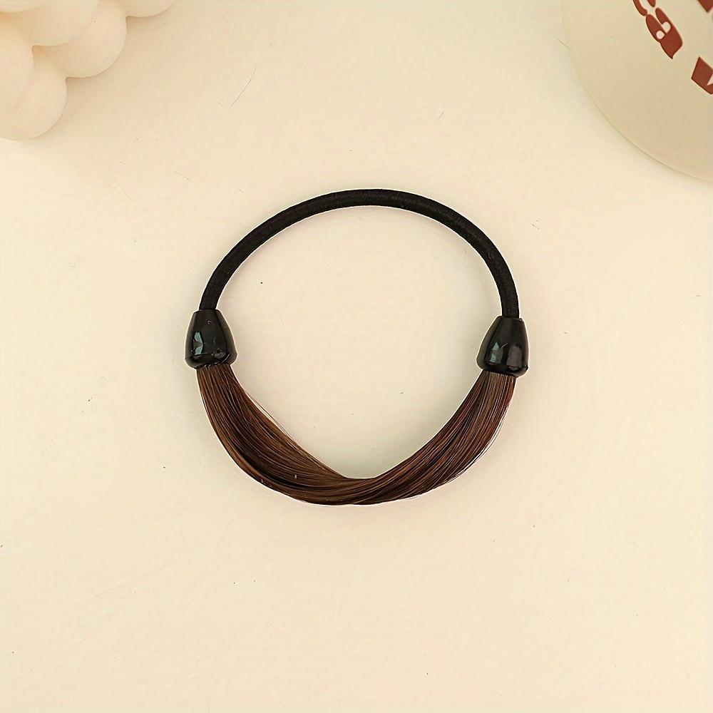 

Минималистичная тканевая резинка для волос-парика, Невидимая резинка для волос для хвостика, Эластичная резинка для волос, Аксессуар для волос для ежедневного использования,