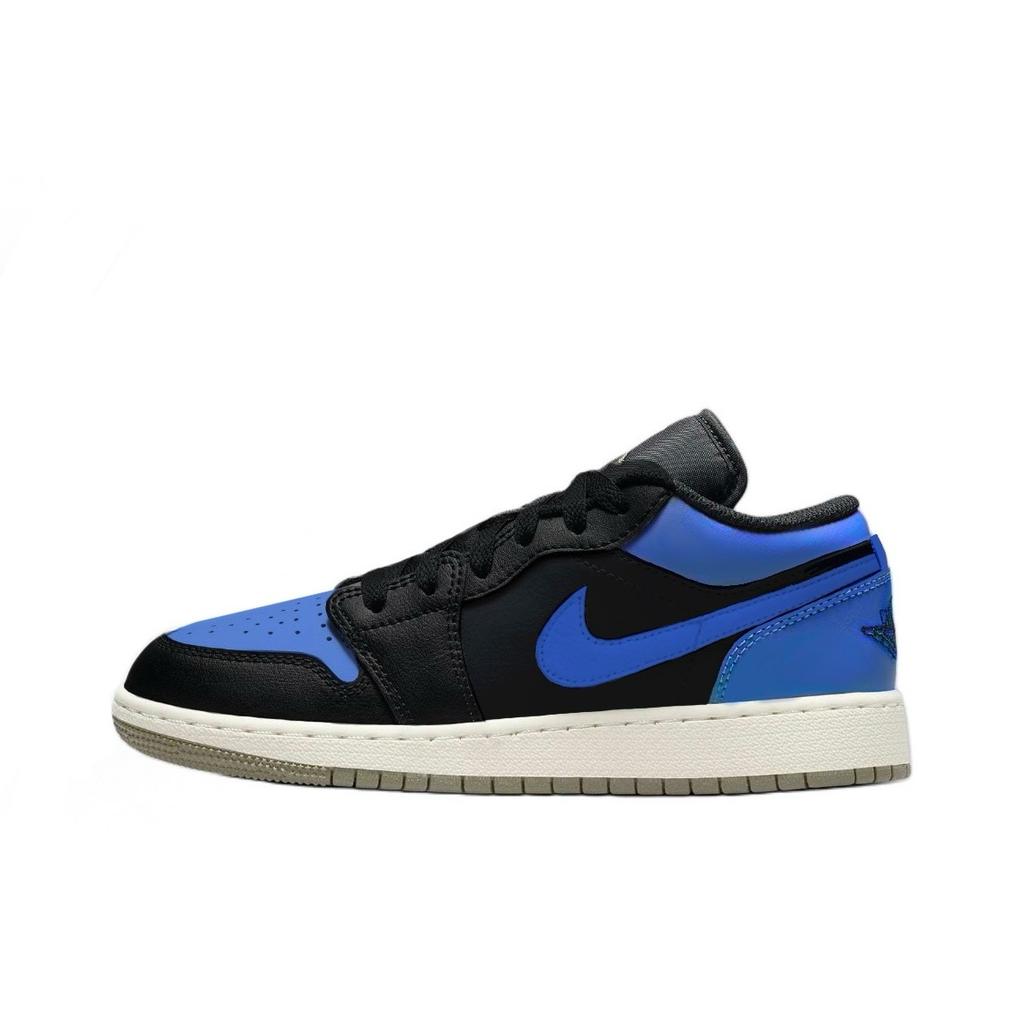 Jordan Air Jordan 1 Little Lightning 2 Abrasion Resistant Low top Vintage Basketball Shoes Unisex Royal Blue 553558-092(Team1119-2)